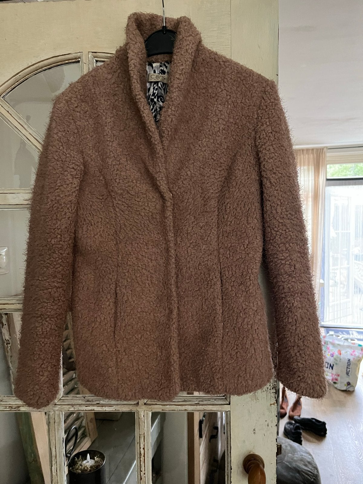 C&S Paris teddy jasje maat S oud roze, Ophalen of Verzenden, Zo goed als nieuw, Maat 36 (S), Roze