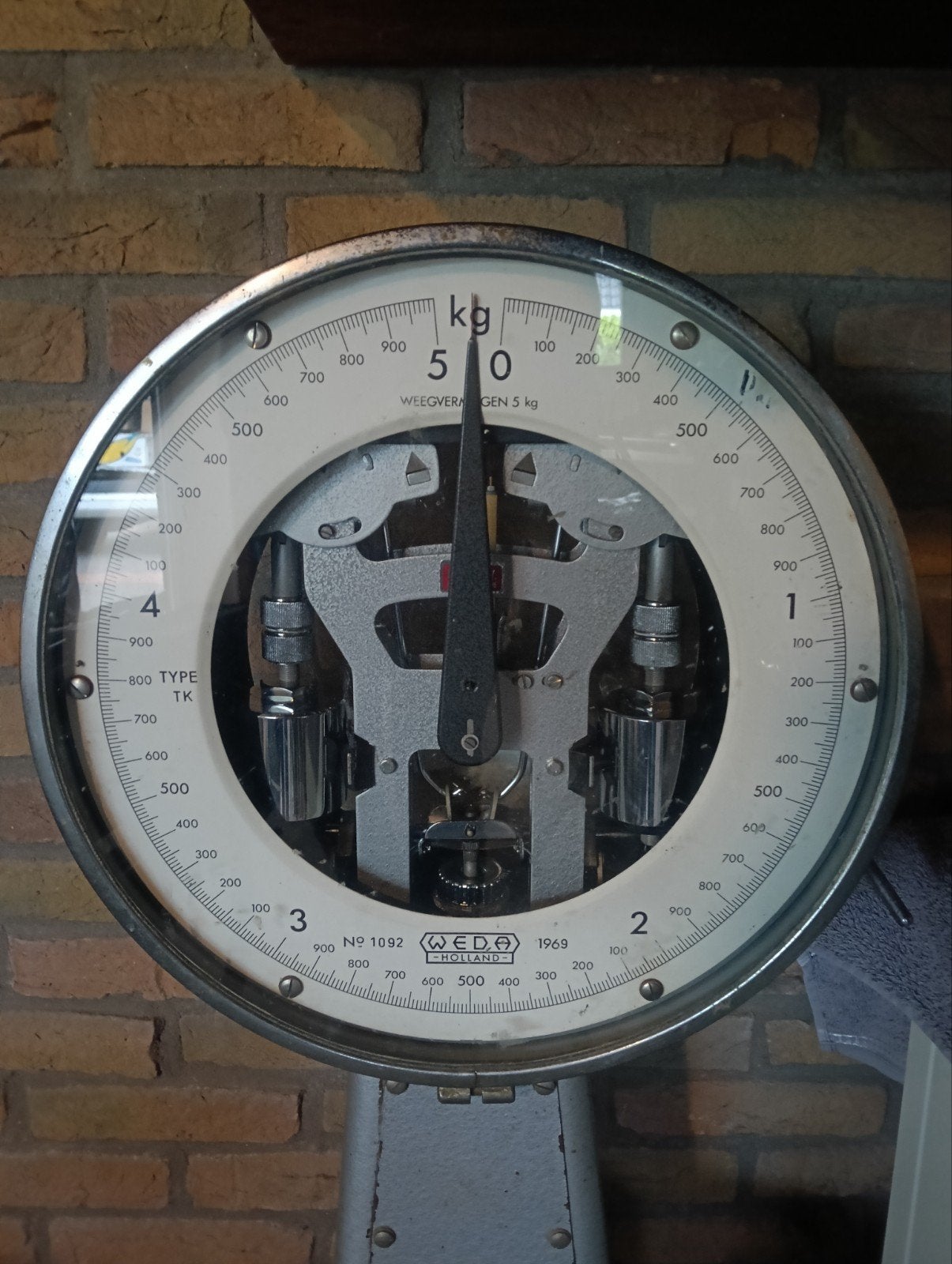Een oude weegschaal, Ophalen, Gebruikt, Overige typen, Minder dan 50 kg