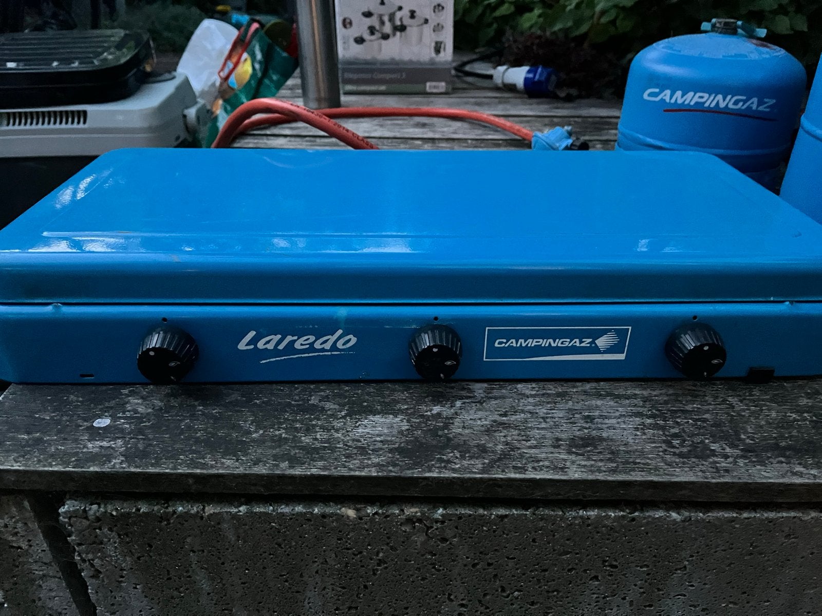 Campingaz Laredo 3-pits gasfornuis, Caravans en Kamperen, Ophalen of Verzenden, Gebruikt