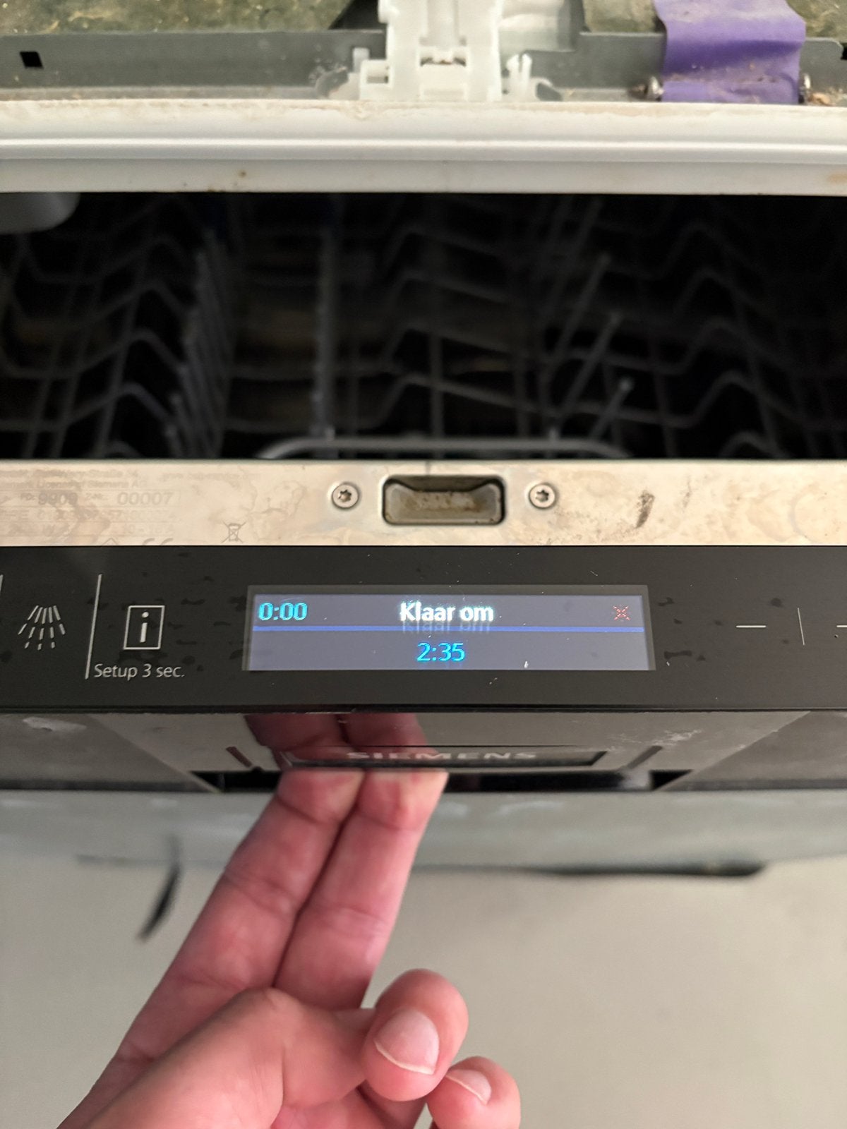 Siemens inbouw vaatwasser - Studioline, Ophalen, Gebruikt, Minder dan 85 cm, 60 cm of meer