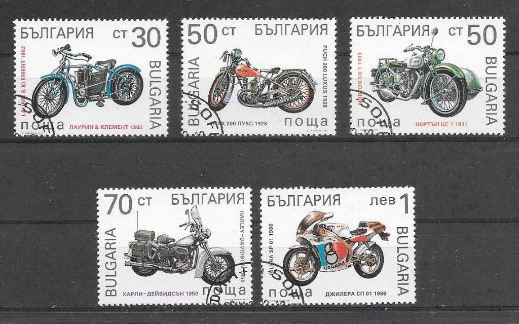 Bulgarije 1992  Motorfietsen, Verzenden, Bulgarije, Gestempeld