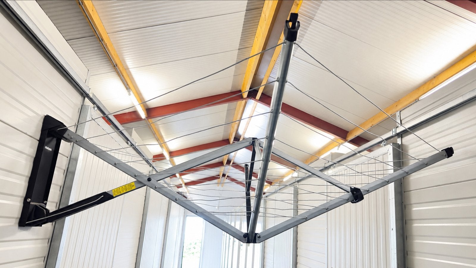 Brabantia WallFix droogmolen - Compact en ruimtebesparend, Ophalen, Gebruikt, Grijs, Metaal