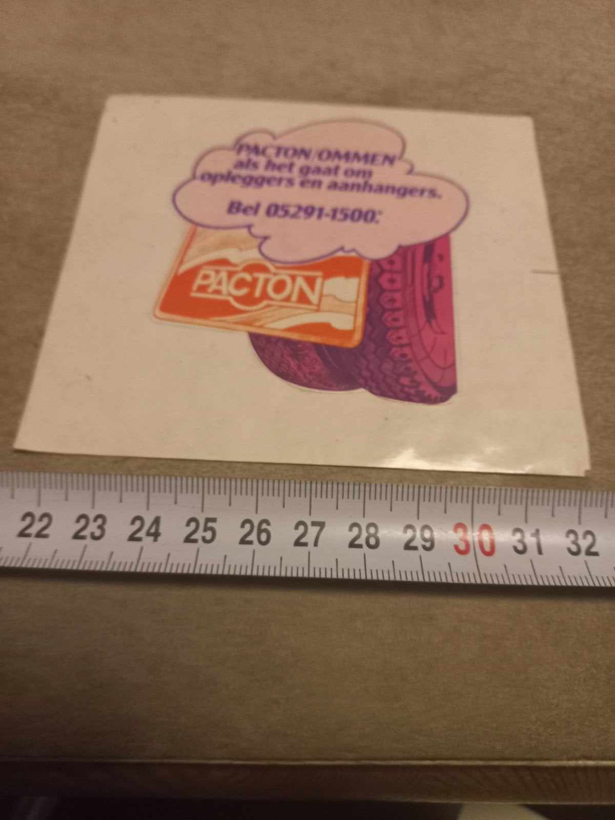 Vintage PACTON Opleggers en Aanhangers Sticker, Ophalen of Verzenden, Gebruikt, Overige typen