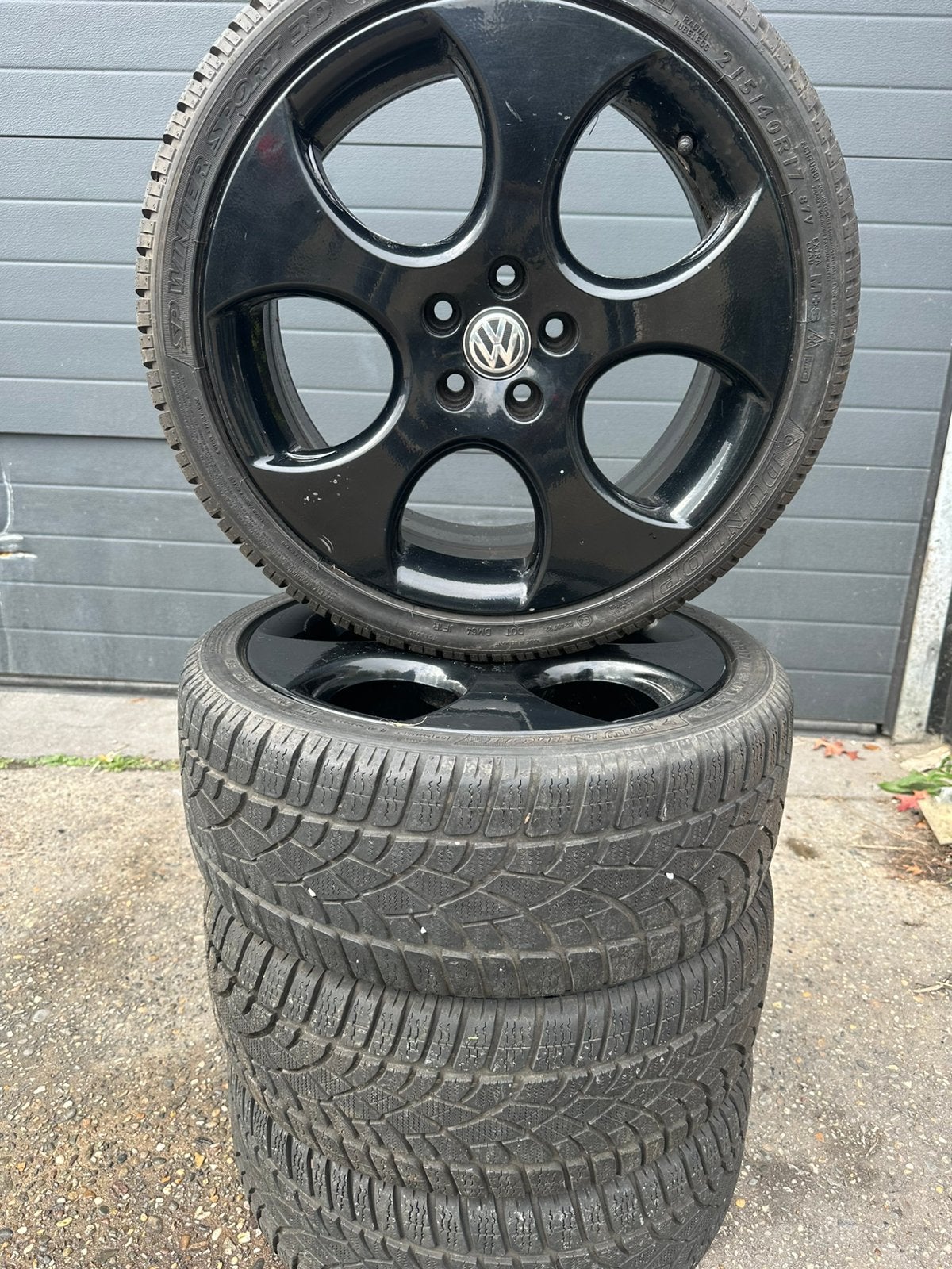 Volkswagen Polo Gti velgen 17 inch 215/40/17 winter 5x100, Ophalen, 215 mm, Velg(en), 17 inch