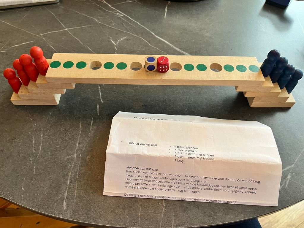 Spel Bruggetje over, Een of twee spelers, Ophalen, Zo goed als nieuw