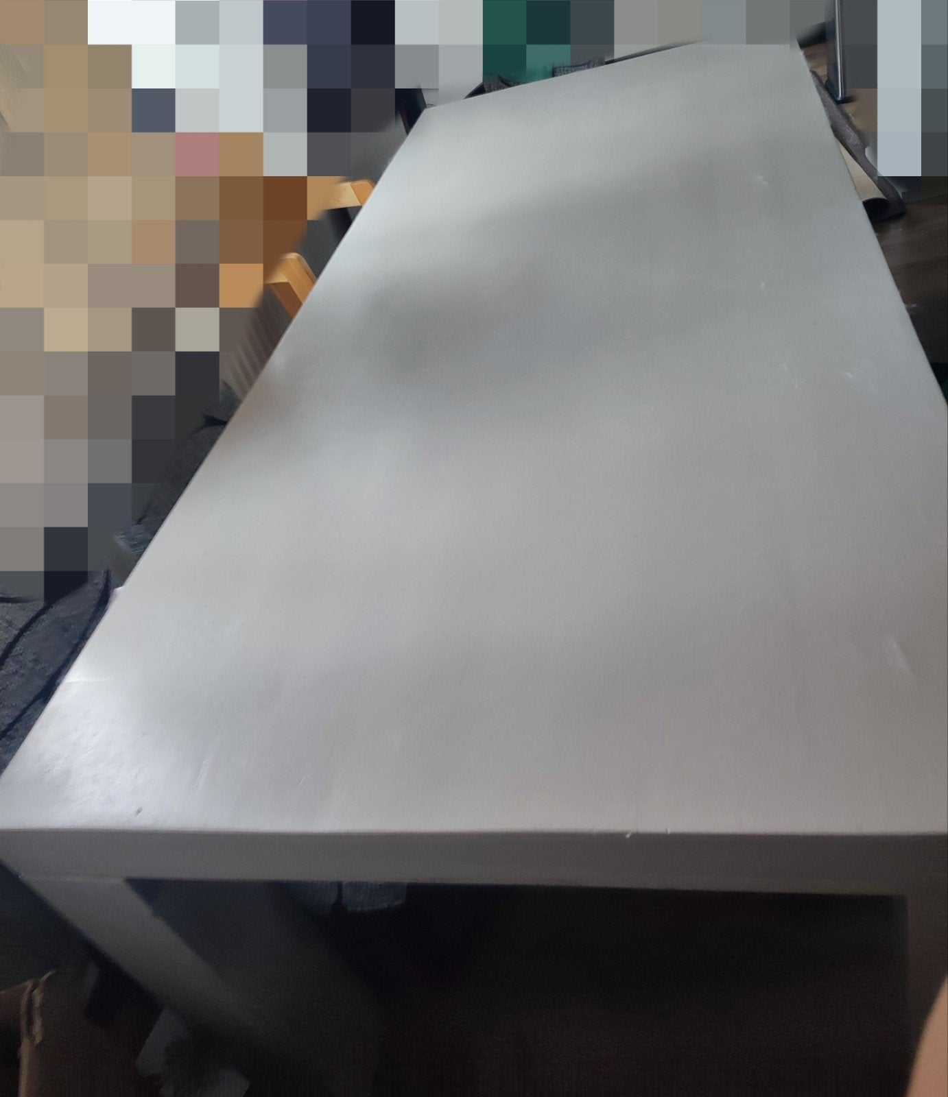 Gratis af te halen: Stevige tafel in Wageningen, Huis en Inrichting, Tafels | Eettafels, Ophalen, Gebruikt, 200 cm of meer, 50 tot 100 cm
