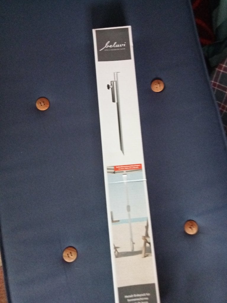 parasolpen/metalen grondpin voor parasol, Ophalen, Nieuw