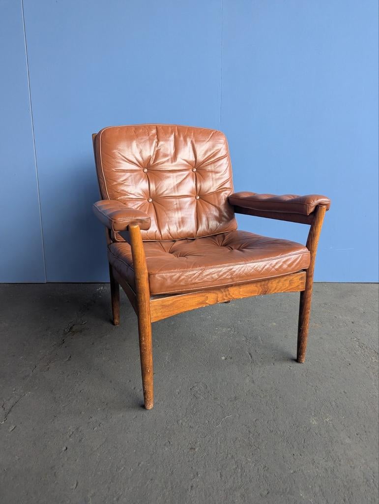 G-Mobel Fauteuil voor Göte Möbler, Zweden, Ophalen, Midcentury vintage retro GMobel, Gebruikt, Minder dan 75 cm