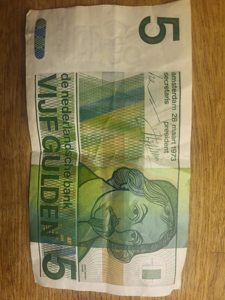 Briefje vijf gulden, Verzenden, 5 gulden