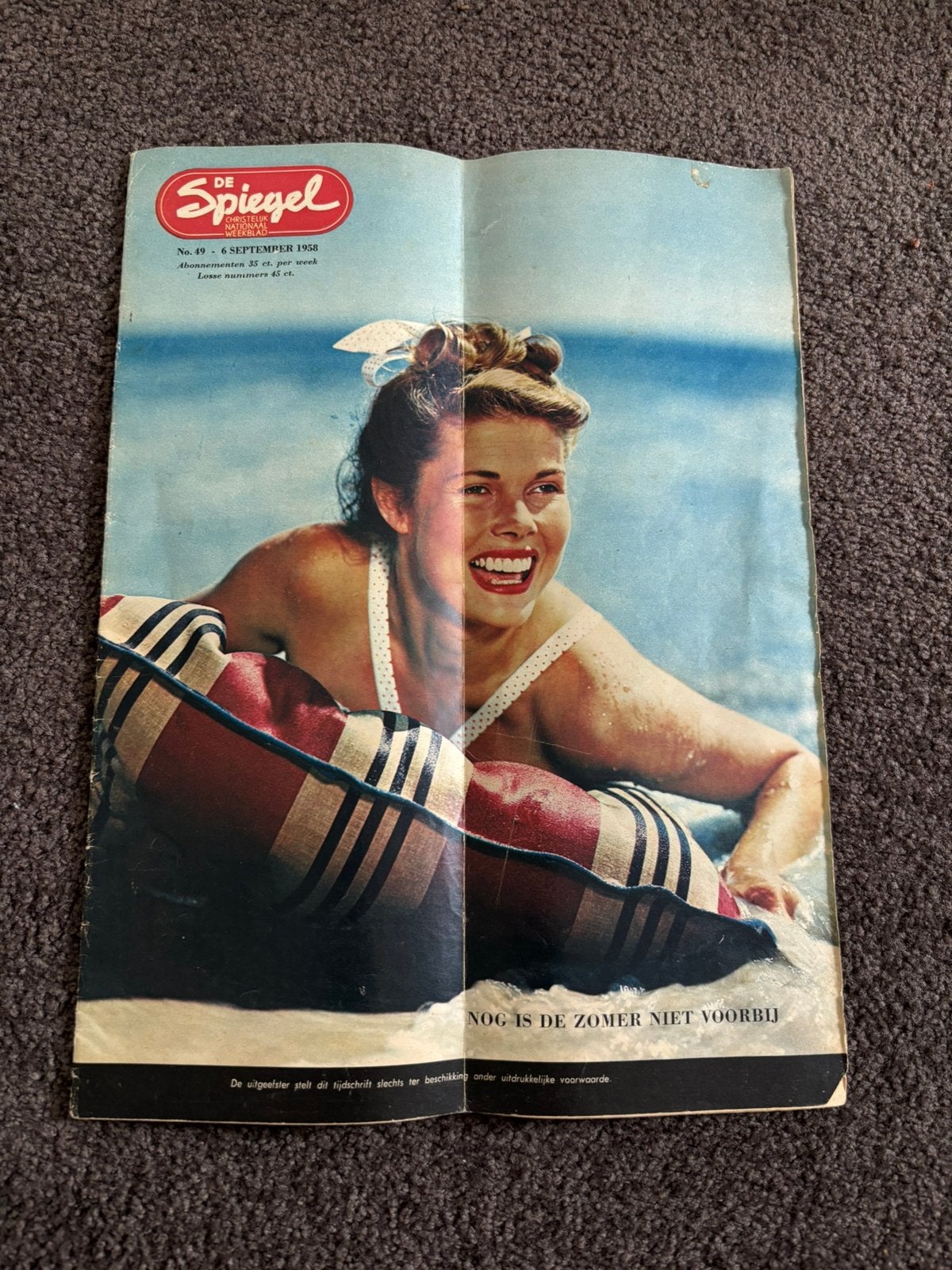 De Spiegel sept 1958, Verzamelen, Ophalen, 1940 tot 1960, Tijdschrift