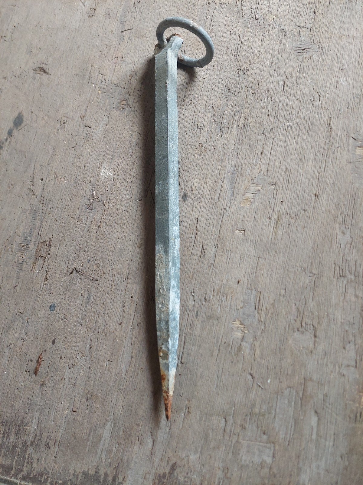 Metalen grondpin met ring, Watersport en Boten, Ophalen of Verzenden, Gebruikt