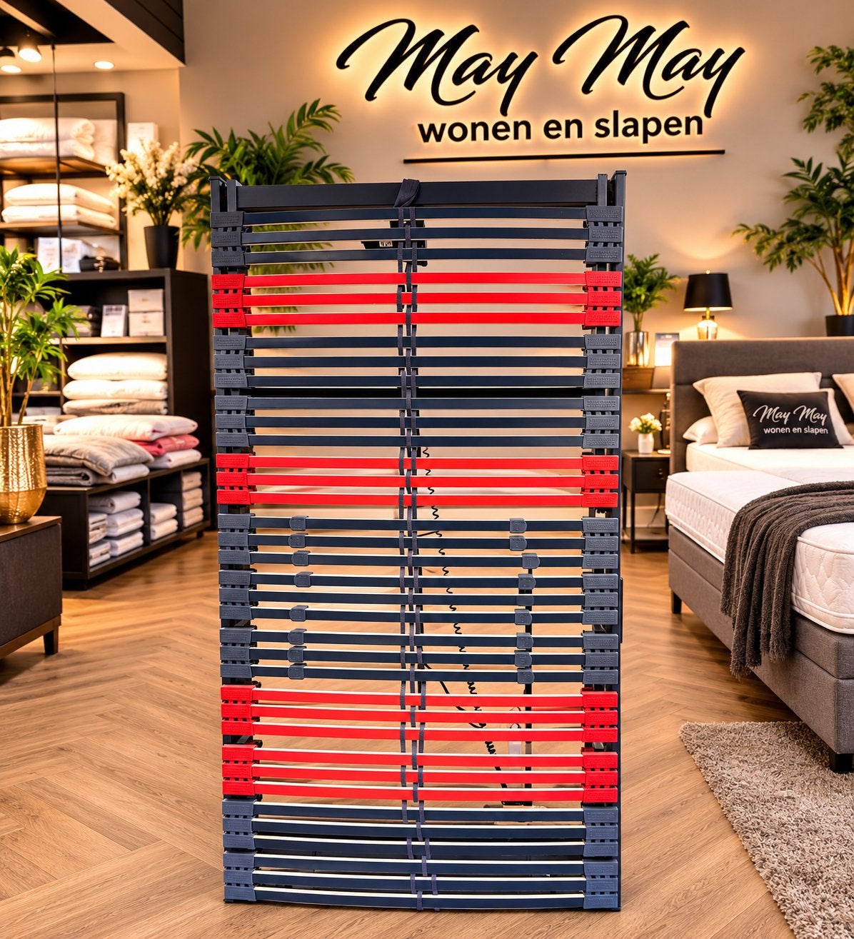 Elektrisch 90x200cm verstelbare lattenbodem met 42 lats, Ophalen, 90 cm, Eenpersoons, Nieuw