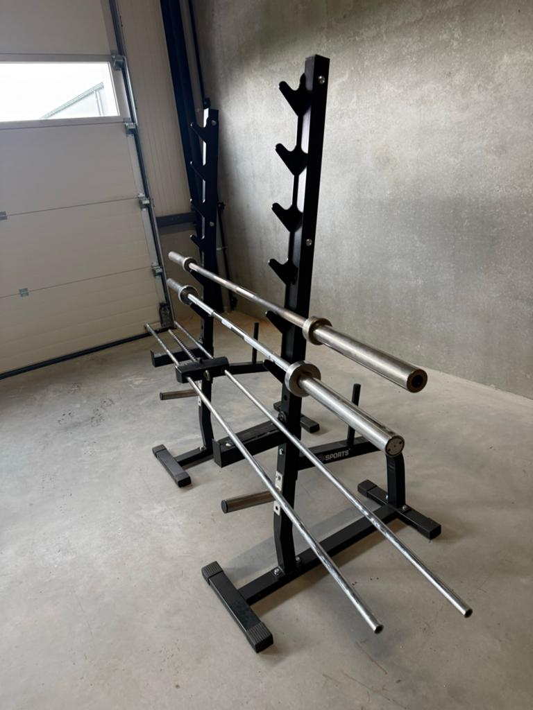 JC Barbell & Squat Rack - Verstelbaar en Verplaatsbaar, Ophalen, Gebruikt, Krachtstation, Armen