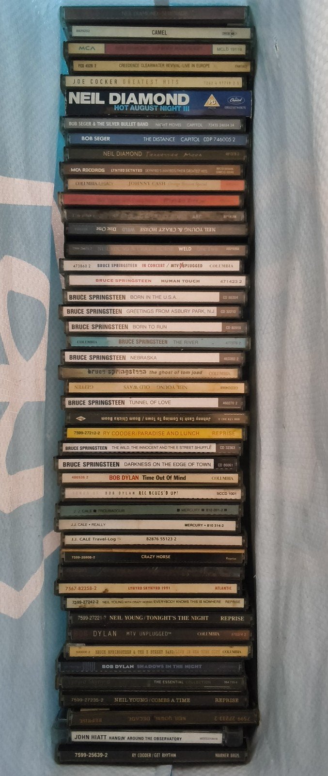 cd collectie o.a.Springsteen, Dylan, Neil Young, 120 cd s