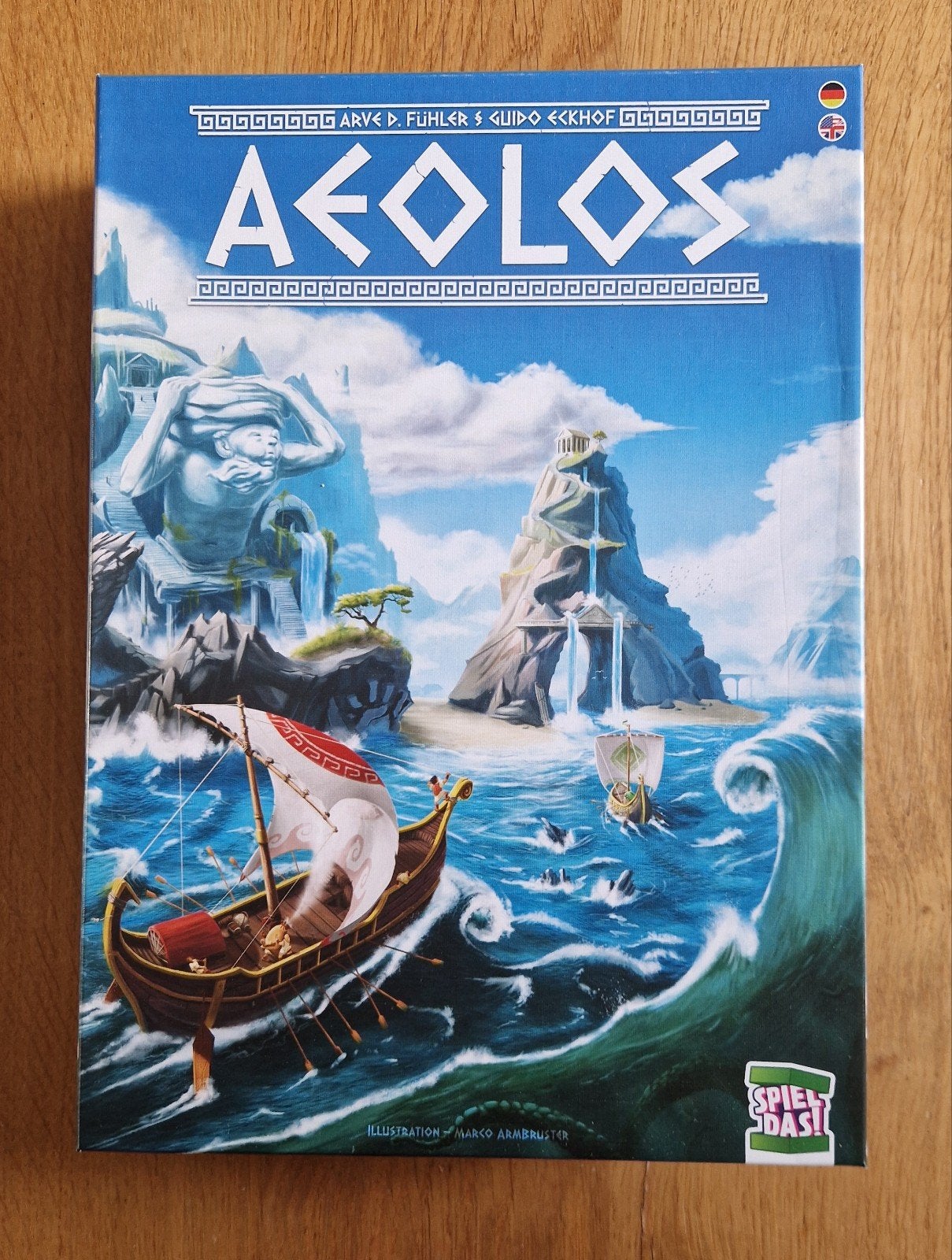 Aeolos bordspel - Zo goed als nieuw, 1 keer gespeeld, Drie of vier spelers, Ophalen of Verzenden, Zo goed als nieuw