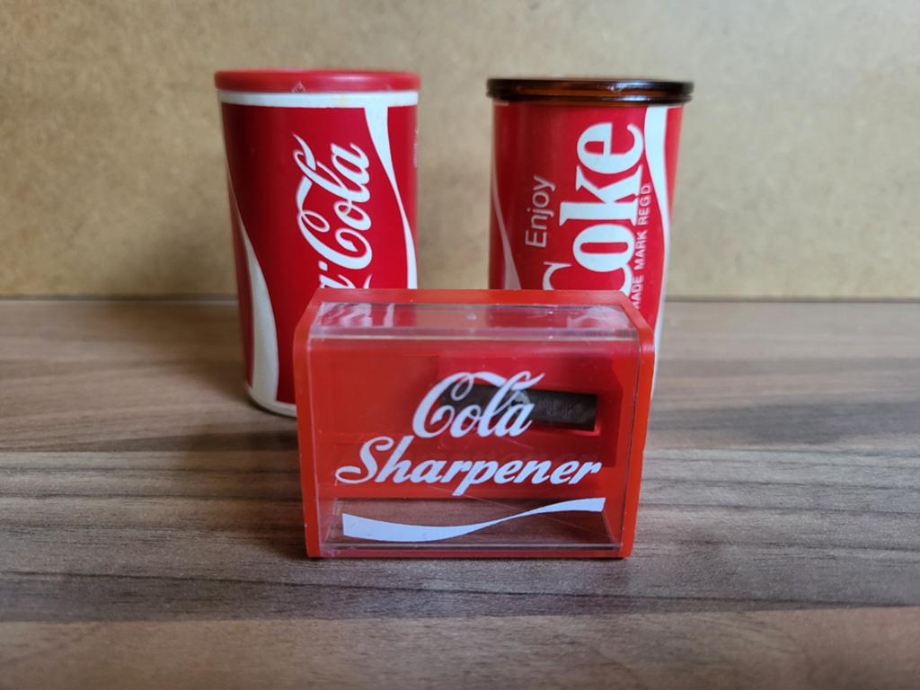 Coca-Cola Puntenslijpers Set - Vintage Collectie, Ophalen of Verzenden, Gebruikt