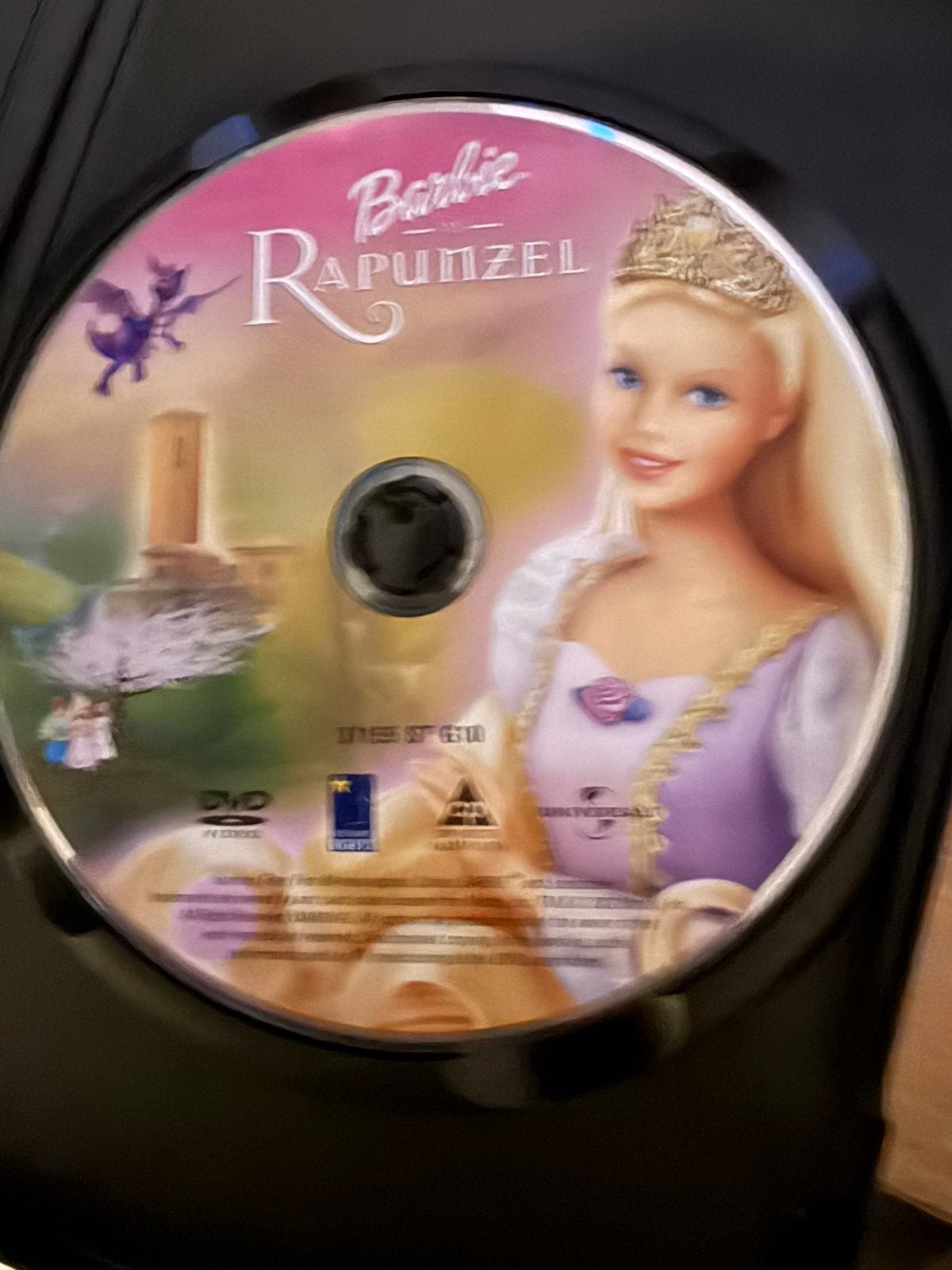 Barbie as rapunzel film dvd, Gebruikt, Alle leeftijden, Ophalen of Verzenden, Sprookjes