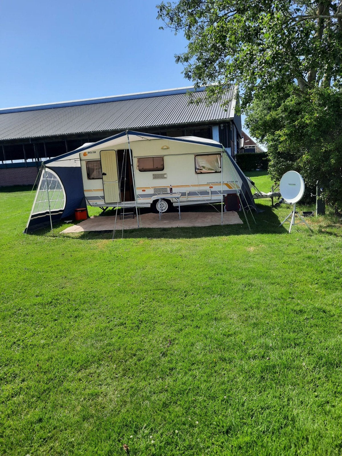 Caravan Delta Summerliner 4700 EB, Caravans en Kamperen, Standaardzit, Mover, Tot en met 4