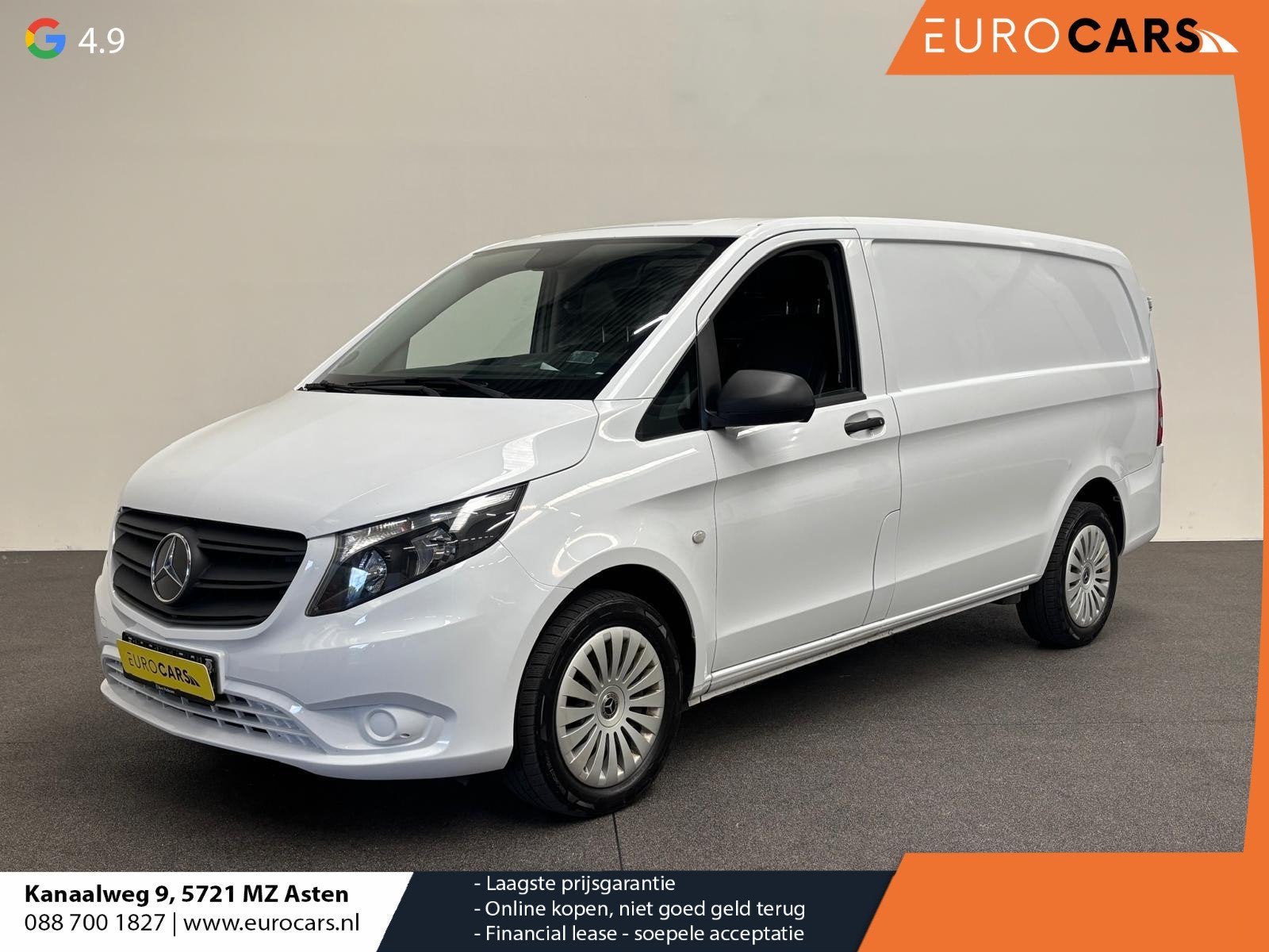 Mercedes-Benz Vito 119 CDI L2 Lederen Bekleding Stoelverwarm, Auto's, Achterwielaandrijving, Gebruikt, Euro 6, 1991 kg