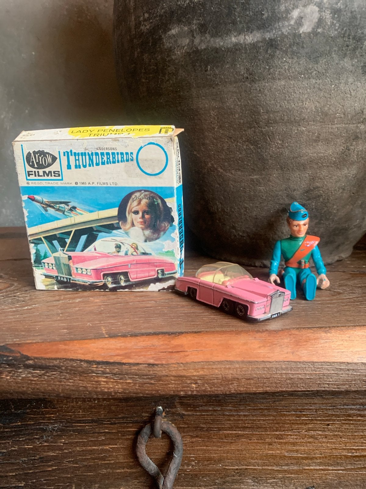Vintage Thunderbirds Lady Penelope's FAB1 en figuur, Ophalen of Verzenden, Gebruikt, Jongen of Meisje