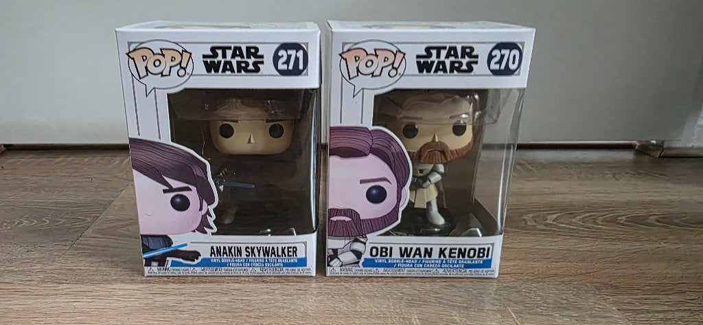 Funko Pop! Star Wars: Anakin Skywalker & Obi-Wan Kenobi, Ophalen of Verzenden, Zo goed als nieuw