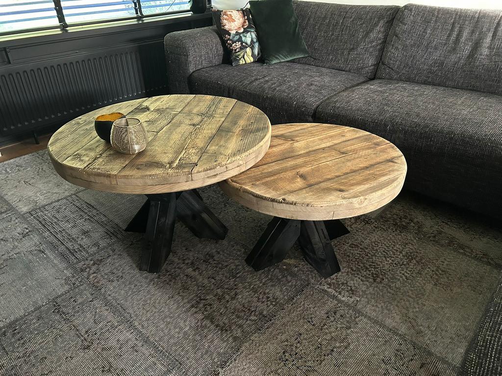 Foto 7 van Salontafels van gebeitst steigerhout.