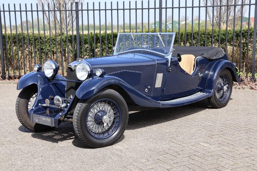 Riley Lynx Tourer special, Auto's, Overige Auto's, Cabriolet, Blauw, Leder, Bedrijf