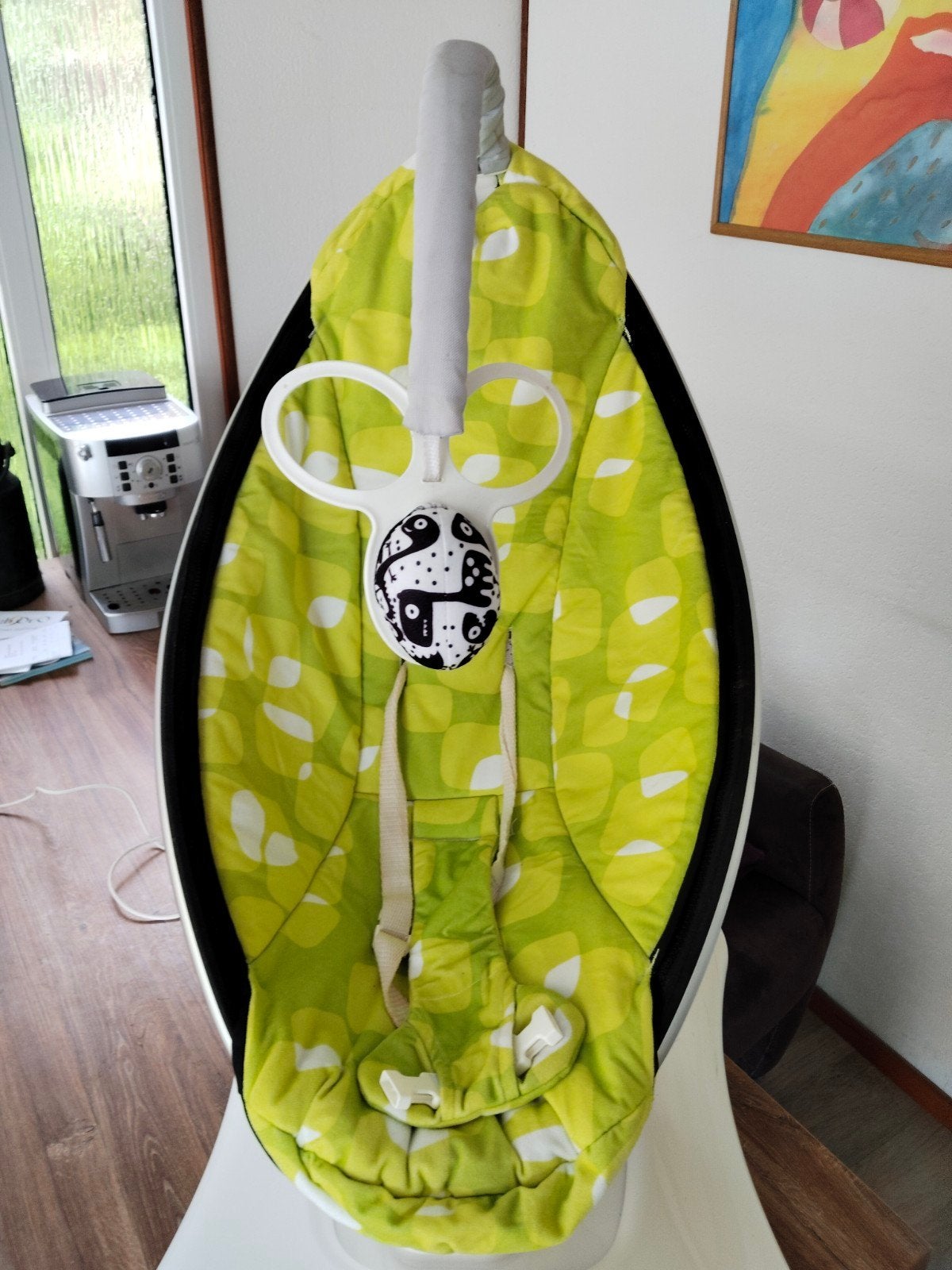 4 Moms electr. kinder wip/schommelstoel in een leuke kleur, Ophalen of Verzenden, Zo goed als nieuw
