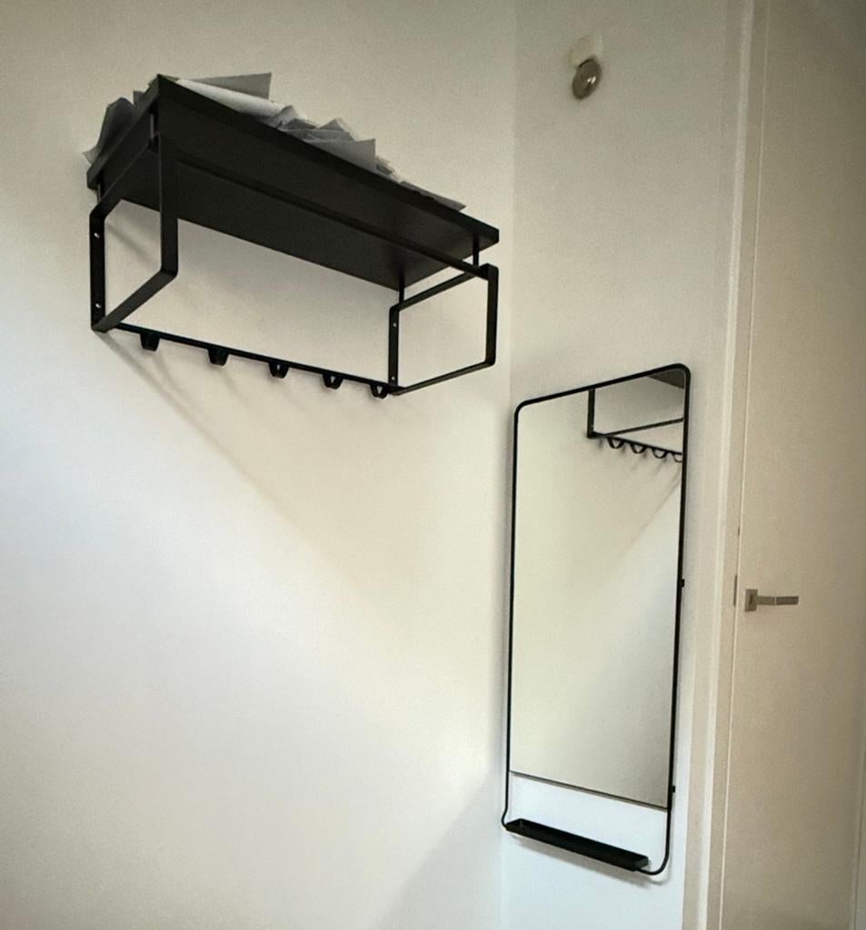 House Doctor spiegel en bijpassende kapstok, Ophalen, Minder dan 50 cm, 100 tot 150 cm, Zo goed als nieuw