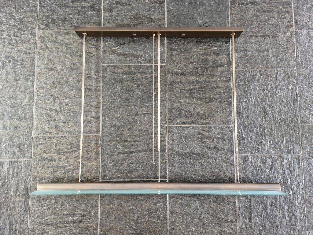 Mooie hanglamp met 6 lampjes dimbaar met draaistang, Ophalen, Zo goed als nieuw, Glas, G9