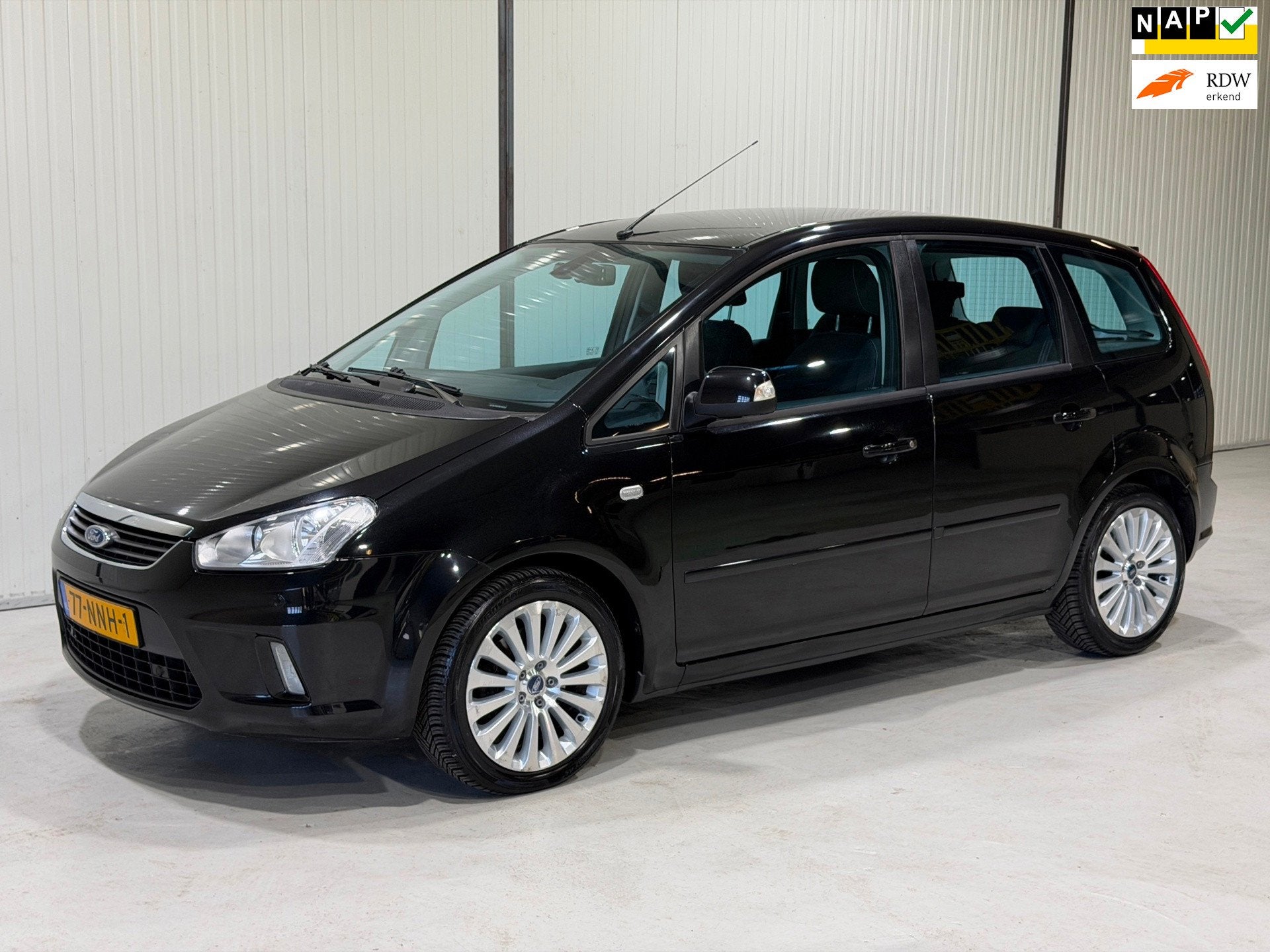 Ford C-Max 2.0-16V Limited AUTOMAAT - NAVI - LM VELGEN - NWE, Gebruikt, Zwart, Origineel Nederlands, Bedrijf