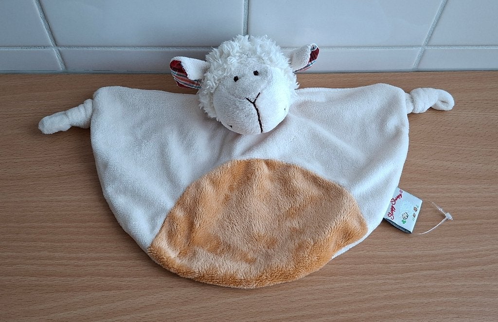 Knuffeldoekje, Knuffel van Sleepy Sheapy, Sheepy, Schaap, Ophalen of Verzenden, Zo goed als nieuw, Knuffeldoekje, Met label