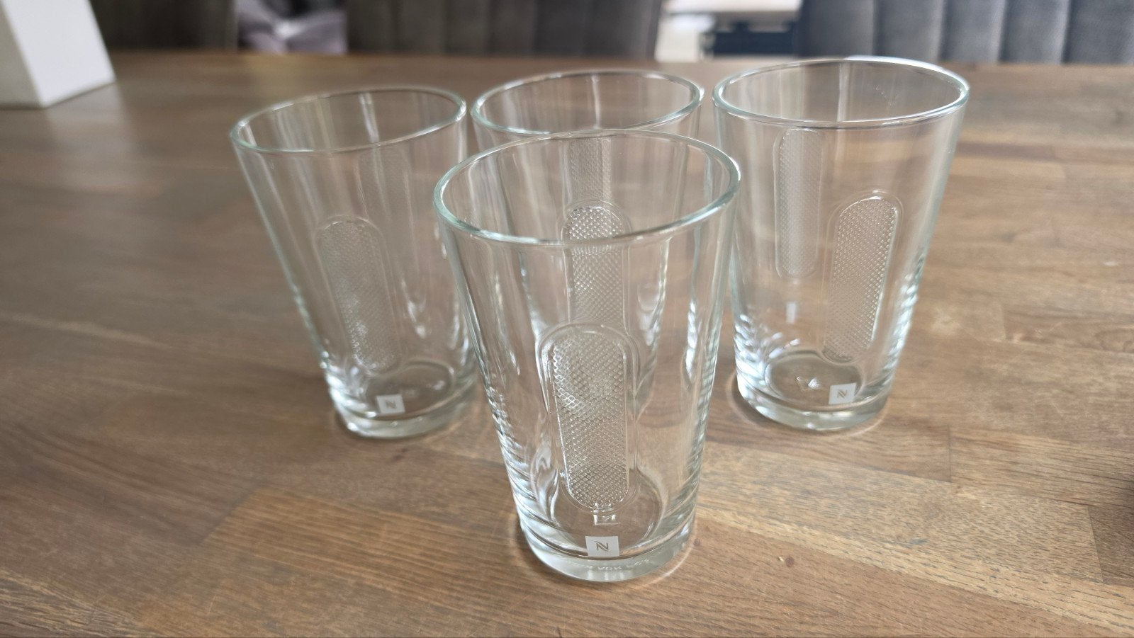 set van 4 originele Nespresso Barista Receptenglazen, Ophalen of Verzenden, Overige merken, Glas, Overige typen