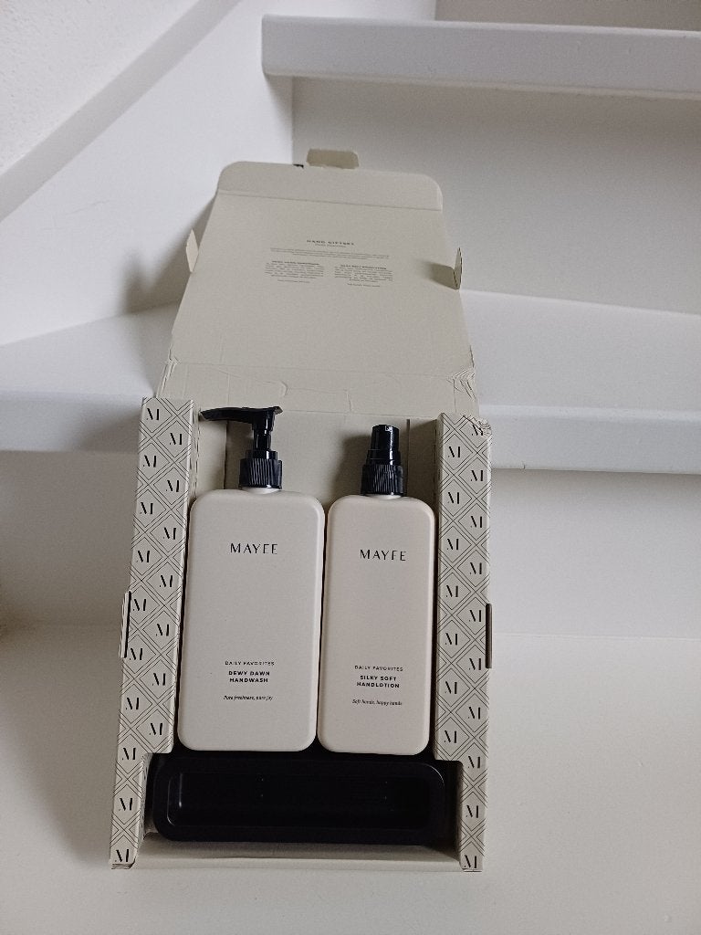 MAYEE HANDGIFTSET HANDWASH,HANDLOTION + HOUDER NIEUW, Ophalen of Verzenden, Nieuw, Overige typen