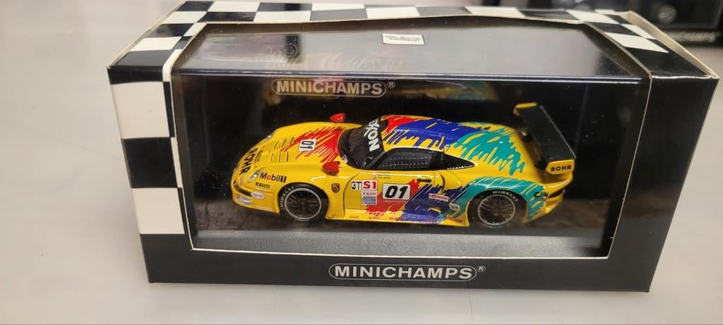 Minichamps Porsche 911 GT1, Ophalen of Verzenden, Zo goed als nieuw, Auto, MiniChamps