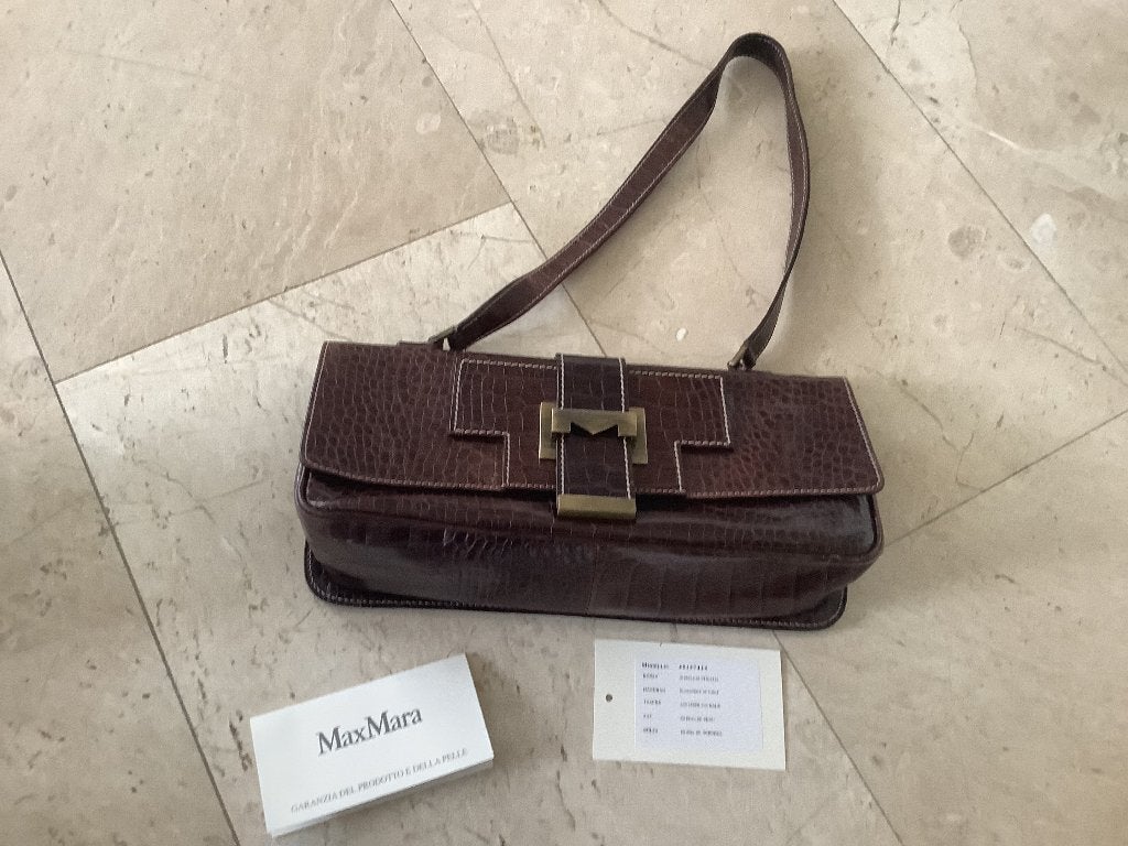 Originele Max Mara tas handtas van kalfsleer, Sieraden, Tassen en Uiterlijk, Tassen | Damestassen, Ophalen of Verzenden, Zo goed als nieuw