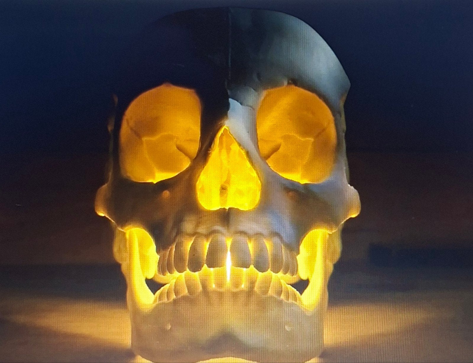 3D Geprinte Schedel - skull-halloween- Decoratief Object, Hobby en Vrije tijd, Ophalen of Verzenden, Nieuw