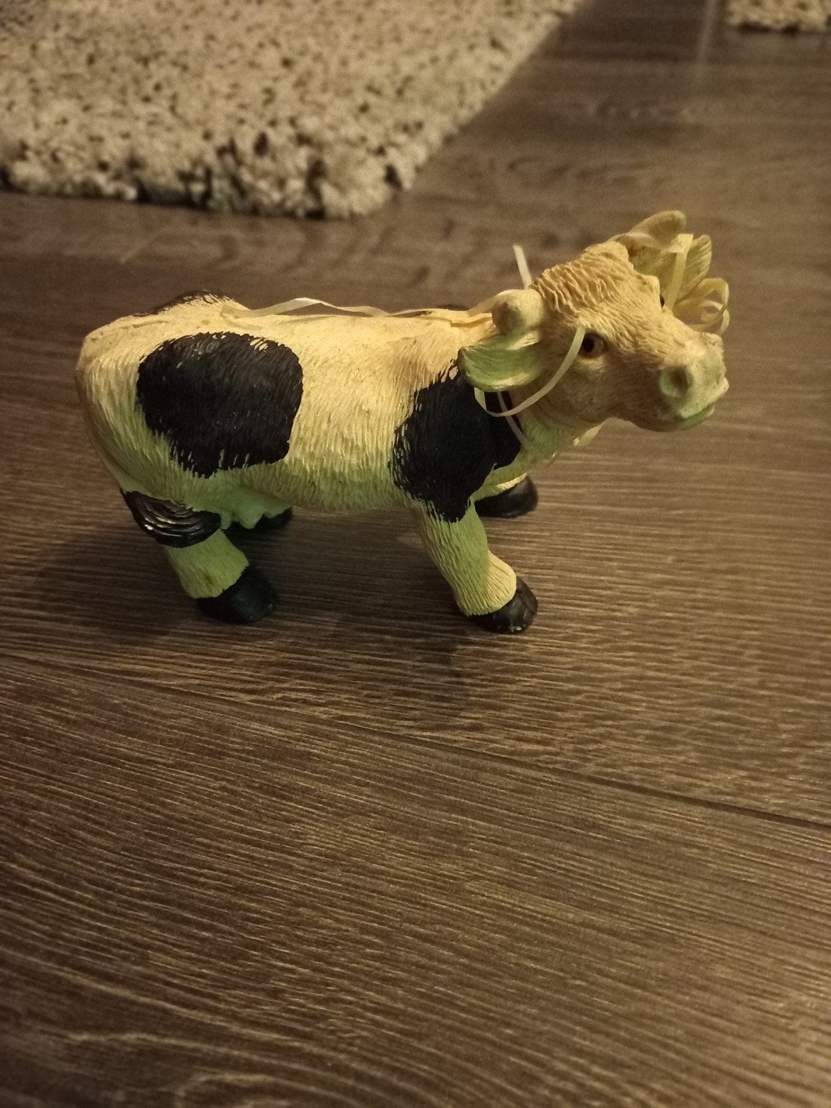 Leuk koe beeldje, ongeveer 14cm, Ophalen of Verzenden, Gebruikt, Boerderijdier, Beeldje of Figuurtje