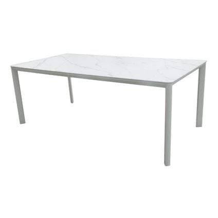 Foto 14 van Tuintafel 205x100cm - stijlvol keramiek marmerlook tafelblad