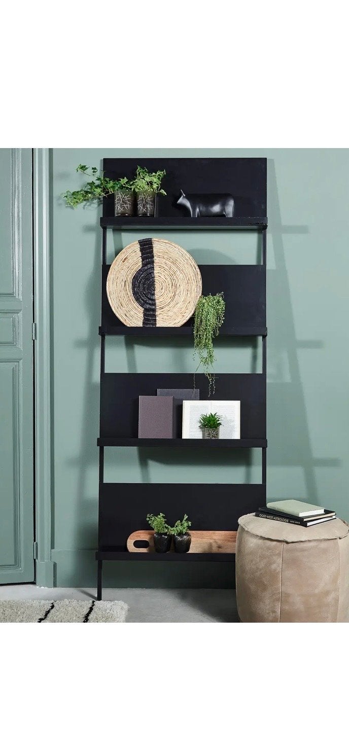 Lifestyle Collection Wandrek Artesia – Zwart Metaal, Ophalen, Met plank(en), 200 cm of meer, 50 tot 100 cm