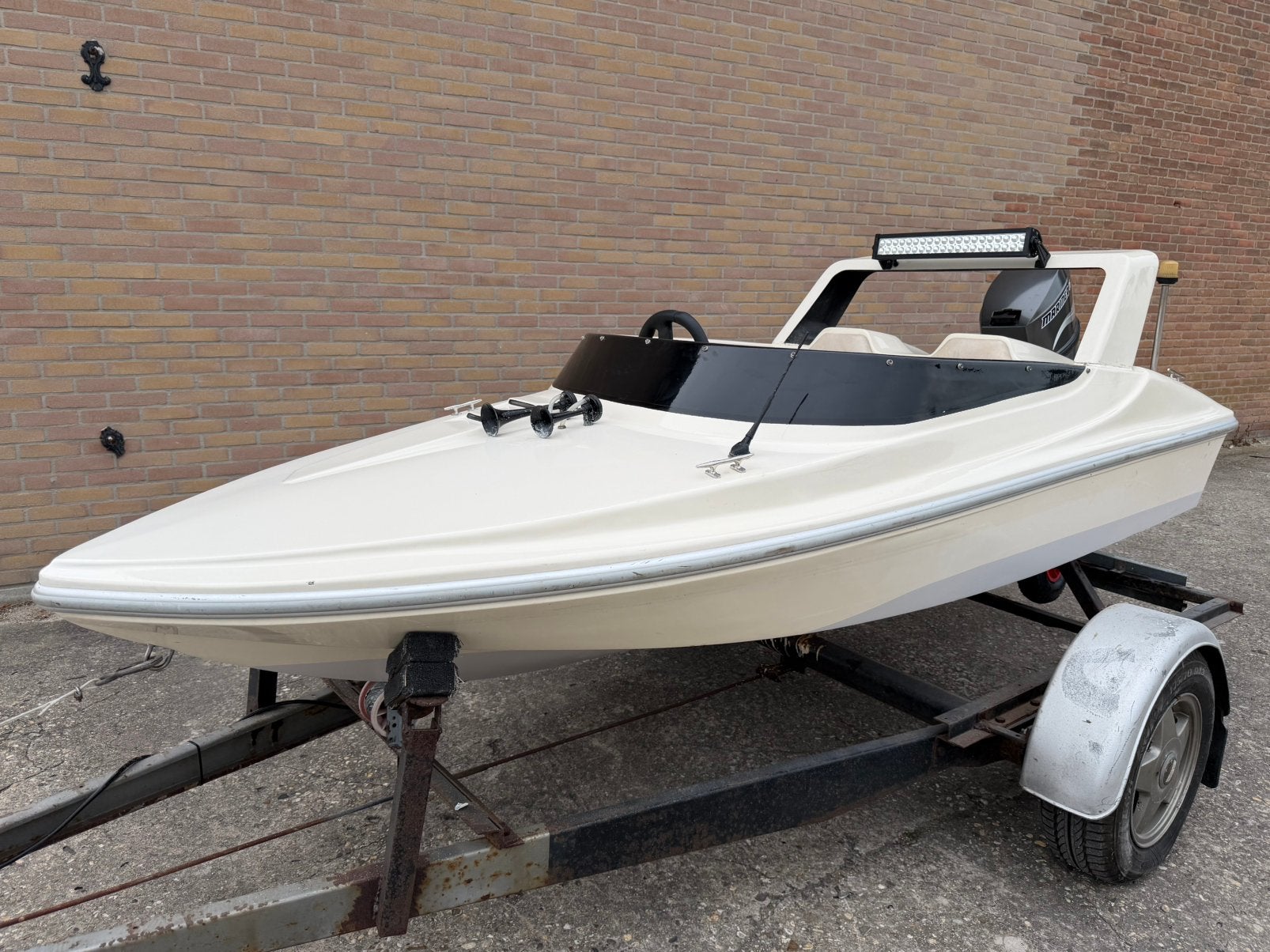 Beekman sprinter 25pk marinier, Watersport en Boten, Speedboten, Ophalen, Gebruikt, Beekman, Minder dan 70 pk