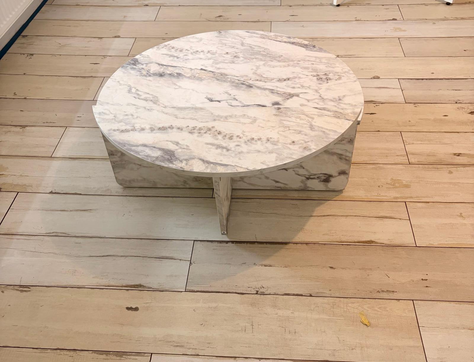 Salontafel - marmer look, Huis en Inrichting, Ophalen, Japandi, 50 tot 100 cm, Nieuw