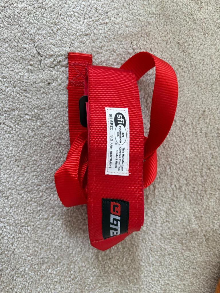SFI 3.3 Arm Restraint & Beltenick Racehandschoenen, Ophalen of Verzenden, Gebruikt