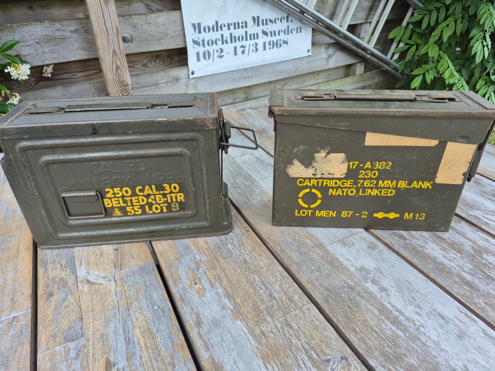Twee militaire munitiekisten - .30 CAL en 7.62 MM, Ophalen, Overige soorten, Overige gebieden, Kist of Geocache