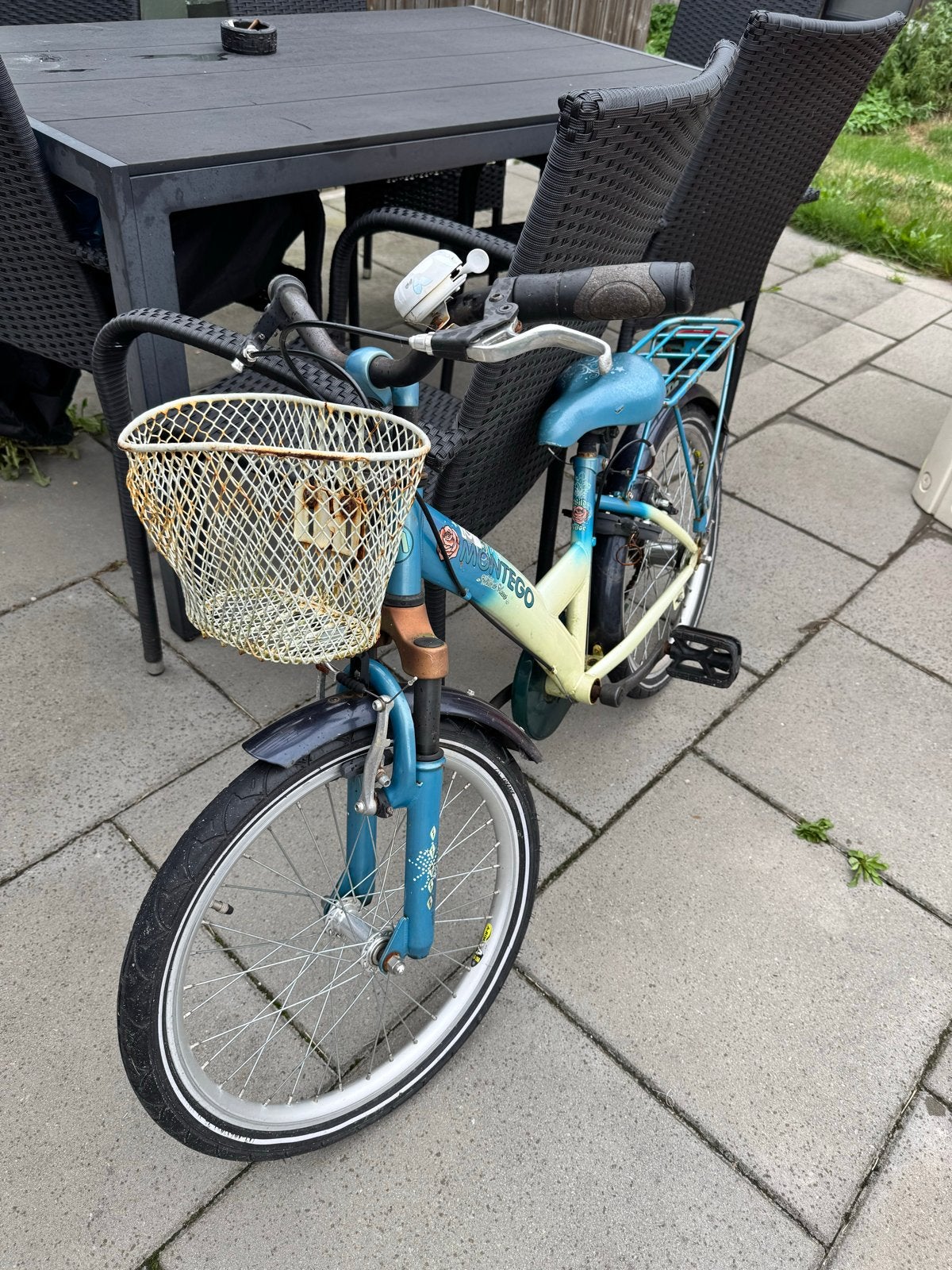 Montego kinderfiets - Gebruikt, maar functioneel, Fietsen en Brommers, Fietsen | Kinderfietsjes, Ophalen, Gebruikt, Velgrem, 20 inch of meer