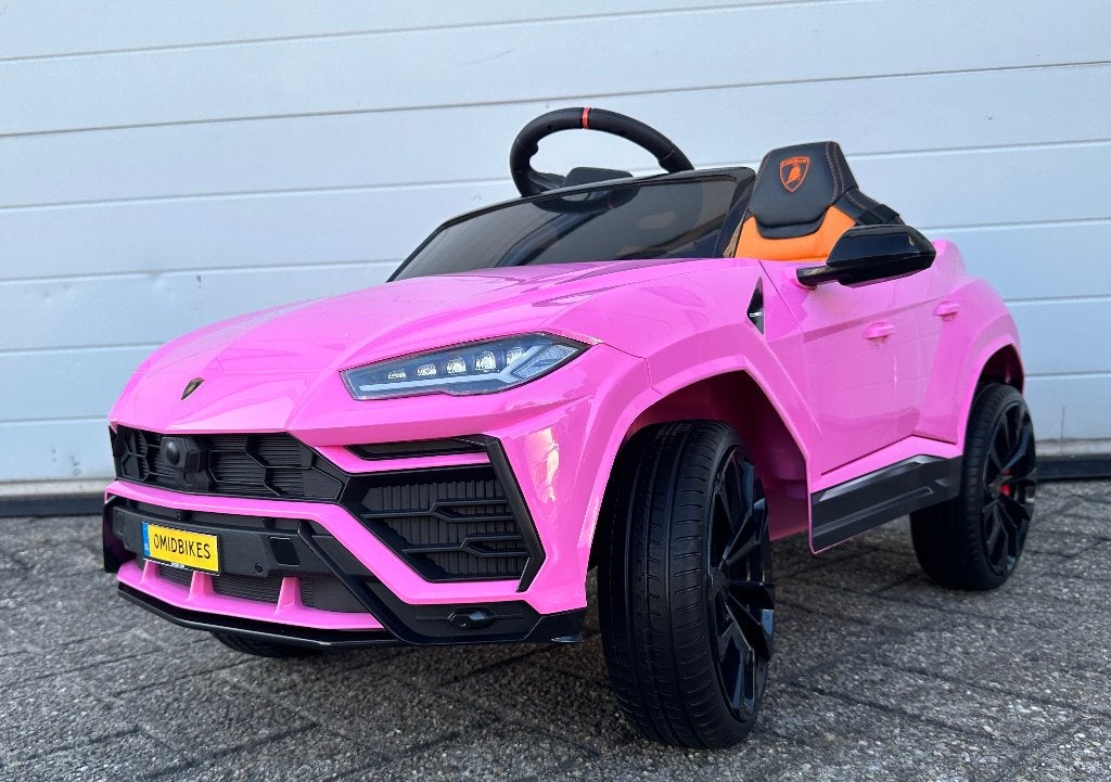 Lamborghini Urus 12v zwart RC - Leer - Rubberbanden - FM Ra, Ophalen of Verzenden, Nieuw