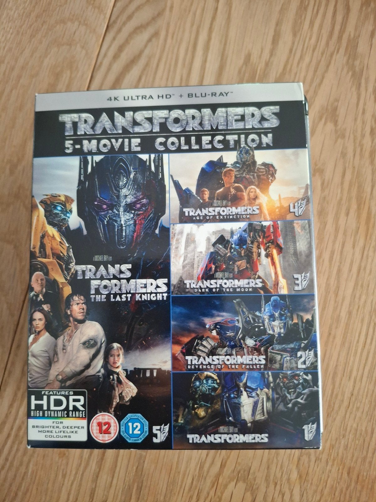 Transformers 5-Movie Collection 4K Ultra HD + Blu-ray, Cd's en Dvd's, Blu-ray, Engels, Nederlands, Ophalen of Verzenden, Zo goed als nieuw