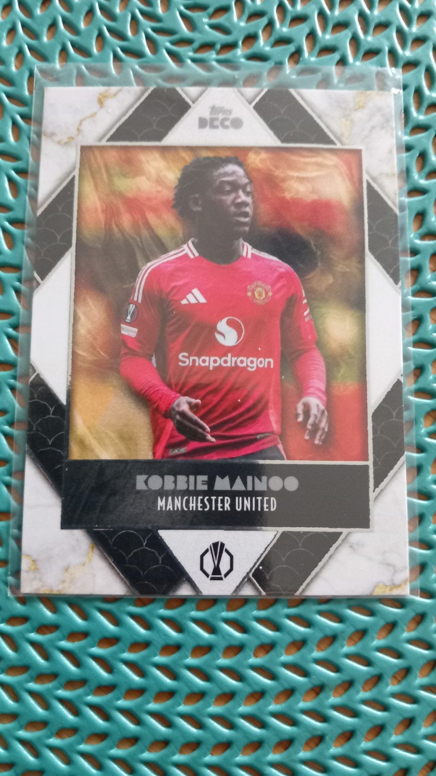 Kobbie Mainoo Manchester United Topps Deco Voetbalkaart, Verzenden, Nieuw, Buitenlandse clubs, Spelerskaart