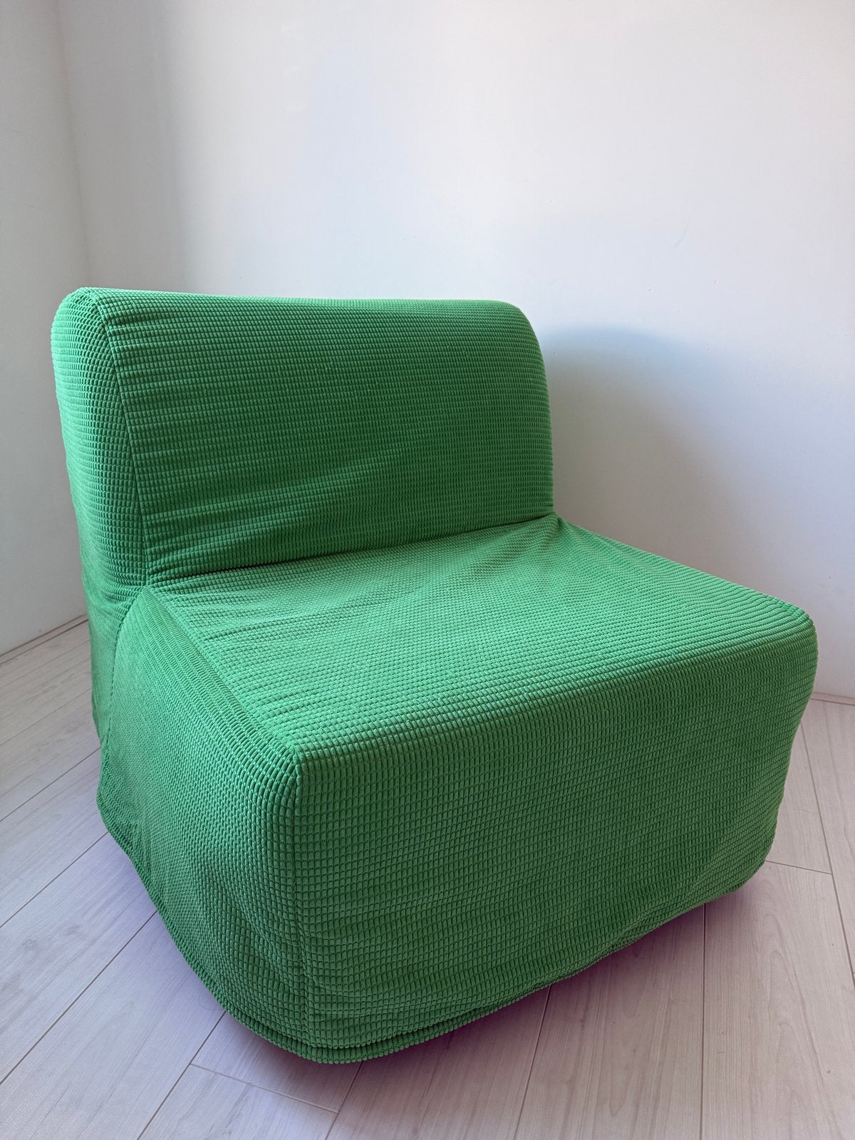 Ikea Lycksele LÖVÅS slaapfauteuil - Groen, Ophalen, Gebruikt, Eenpersoons, 190 cm of minder