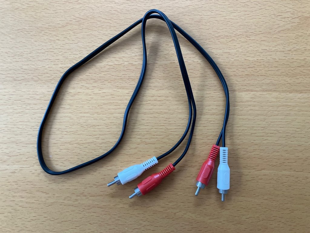 Interlink kabel met 4 Tulp male stekkers, Ophalen of Verzenden, Gebruikt, Minder dan 2 meter, Interlink-kabel